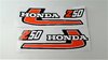 Honda Monkey Z50 J1 Tankemblem set orange