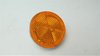 Seitenstrahler orange Durchmesser ca 56 mm